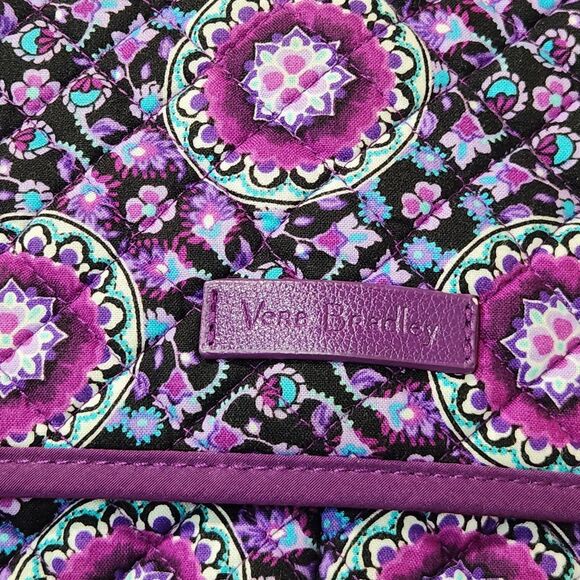 Vera Bradley Zip Hipster Crossbody Bag Lilac Medallion Purple Floral Lightweight - Picture 10 of 16
